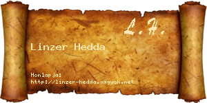 Linzer Hedda névjegykártya